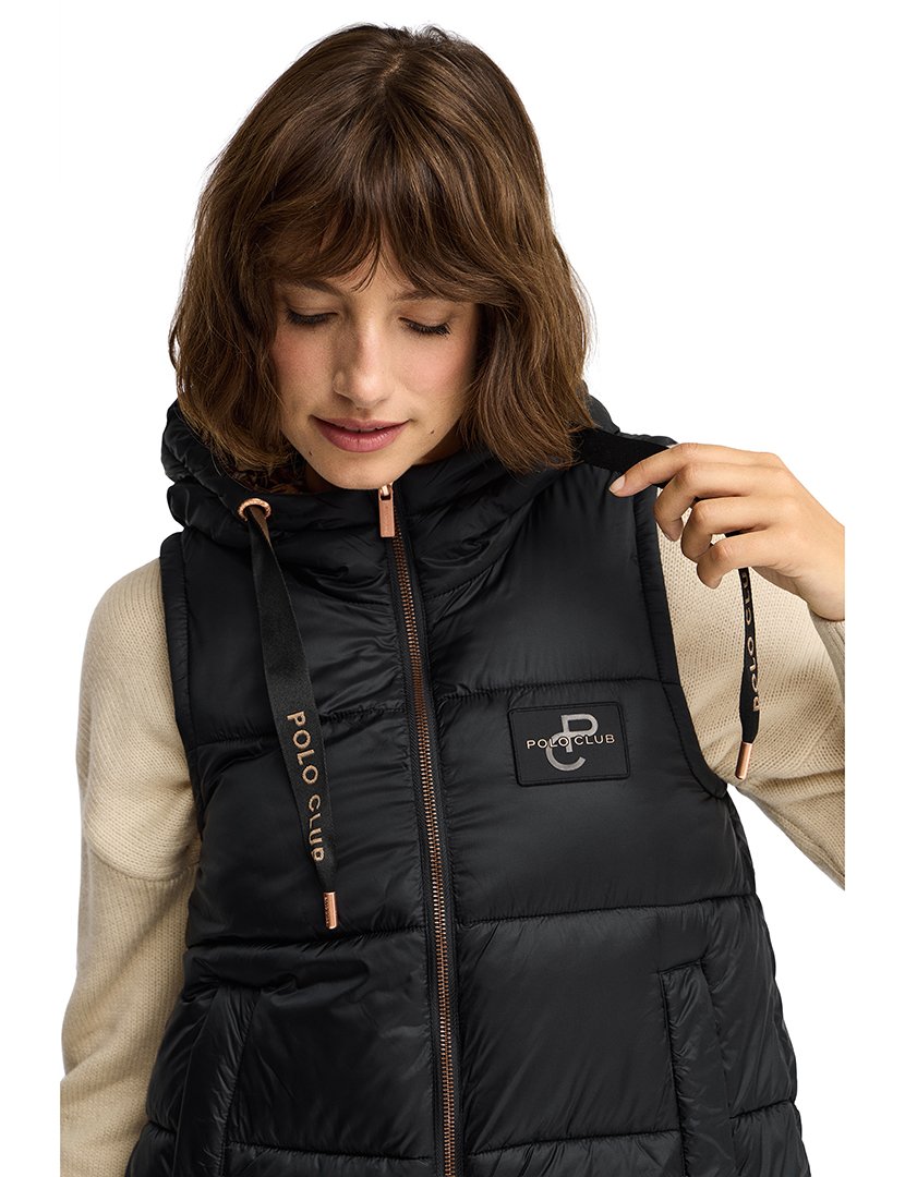 Colete acolchoado Beli Preto