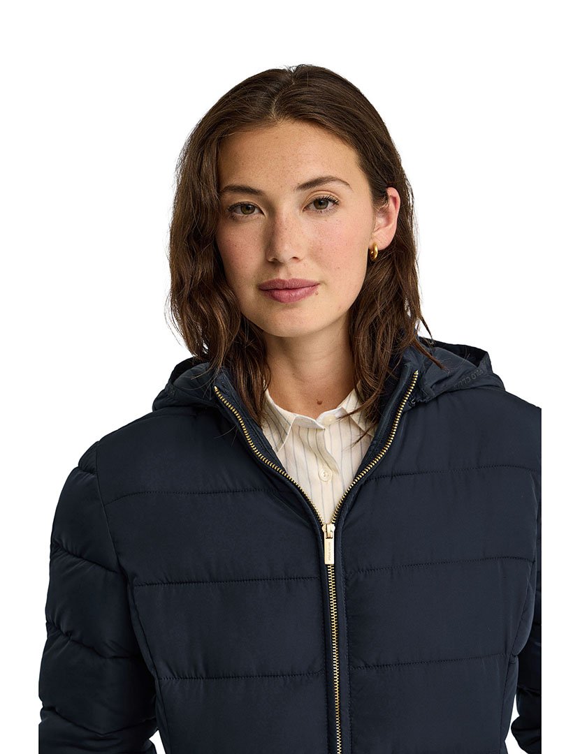 Casaco acolchoado ultralight Cira Azul Marinho