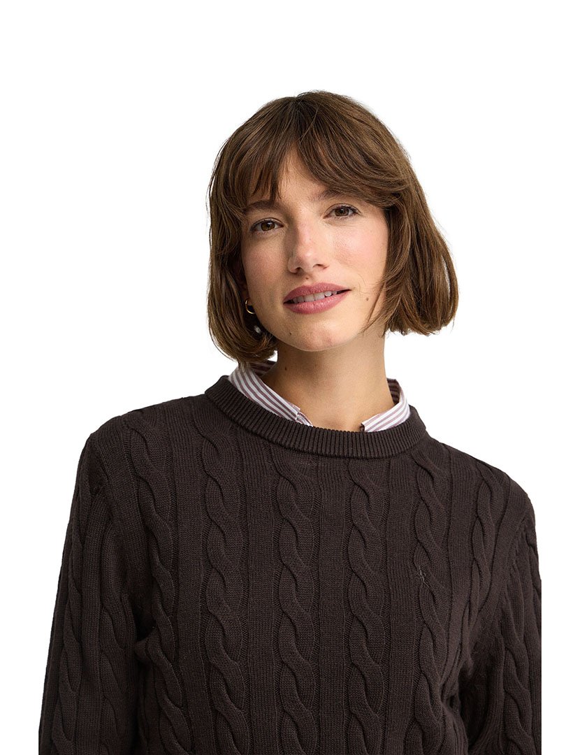 Camisola de malha GG9 Castano Escuro