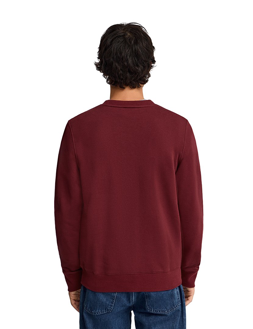 Sweatshirt relaxed fit Bordô