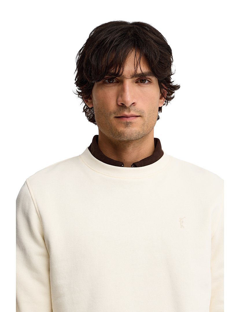 Sweatshirt relaxed fit Bege