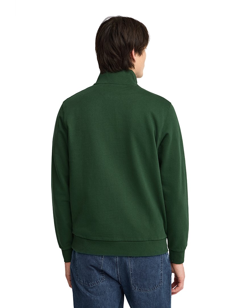 Sweatshirt com meio fecho regular fit Verde