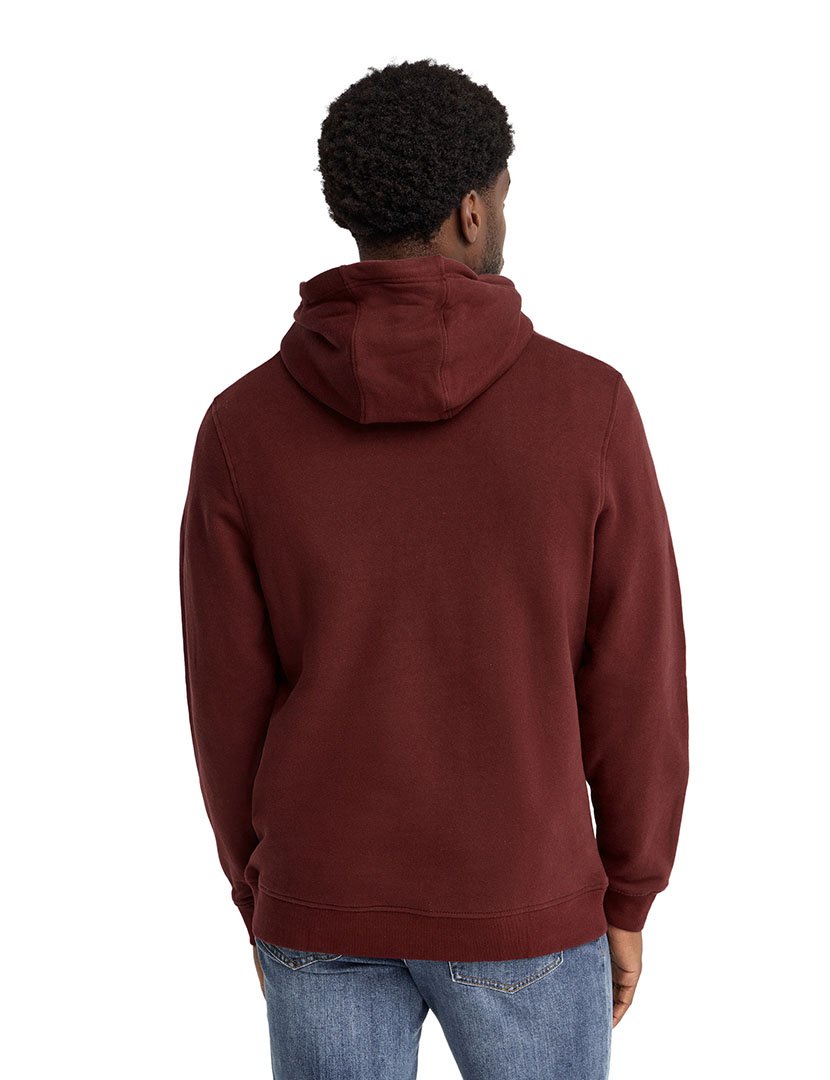 Sweatshirt com capuz slim fit Bordô