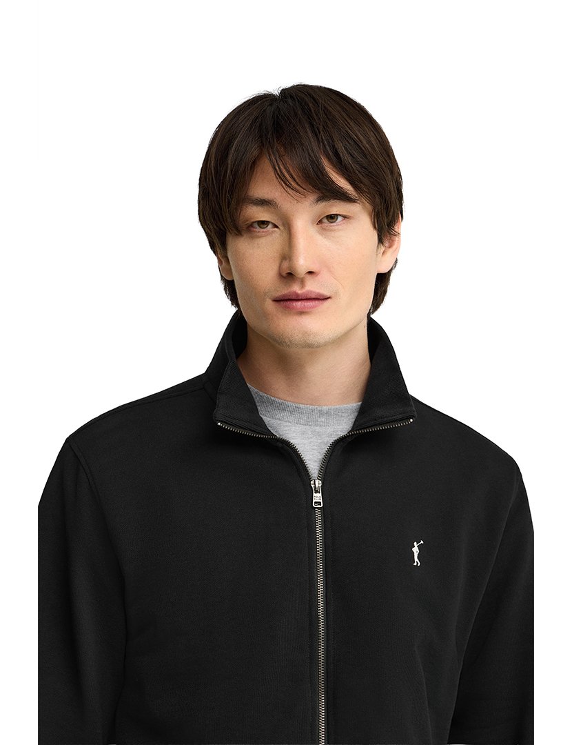 Cardigan com fecho Preto