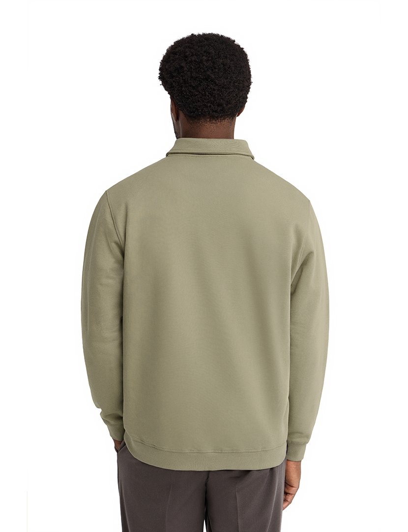 Pólo de manga comprida regular fit Verde
