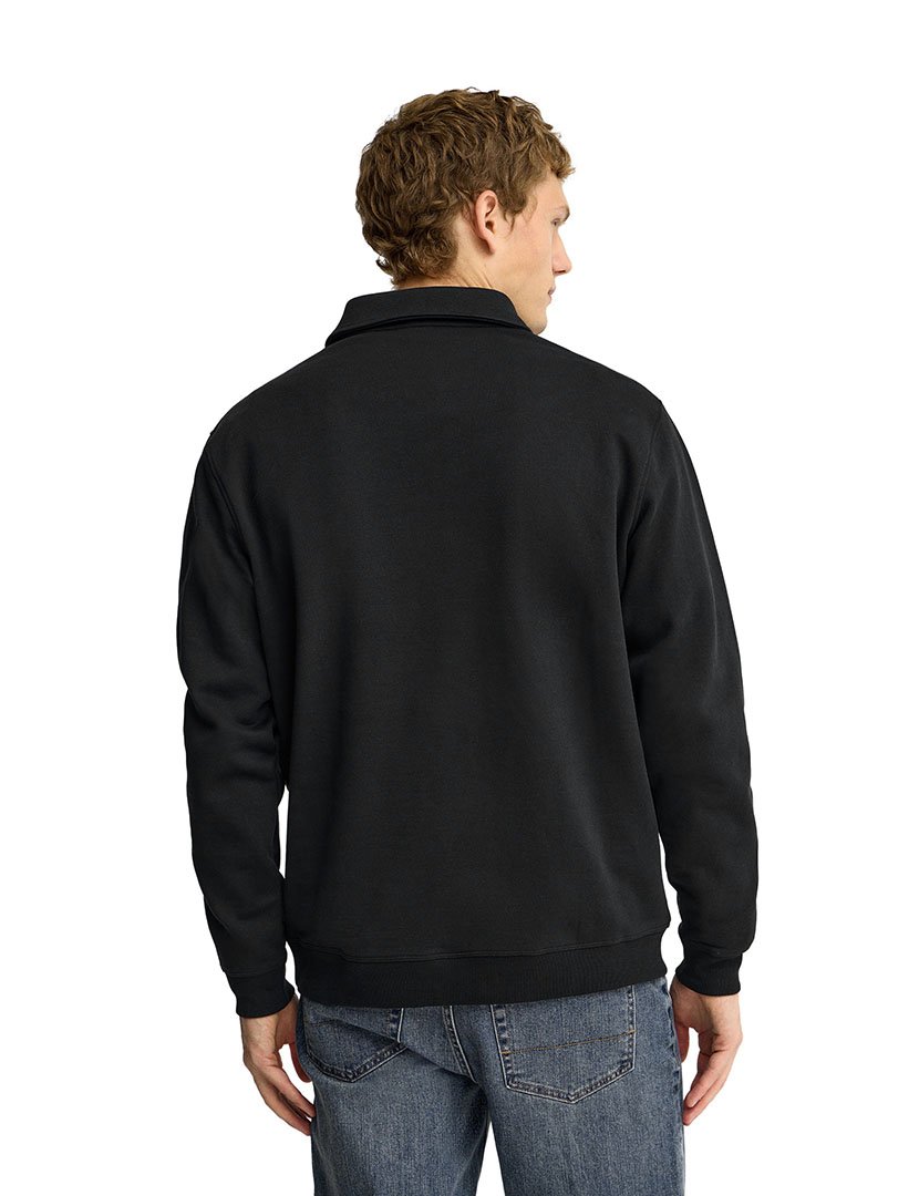 Pólo de manga comprida regular fit Preto