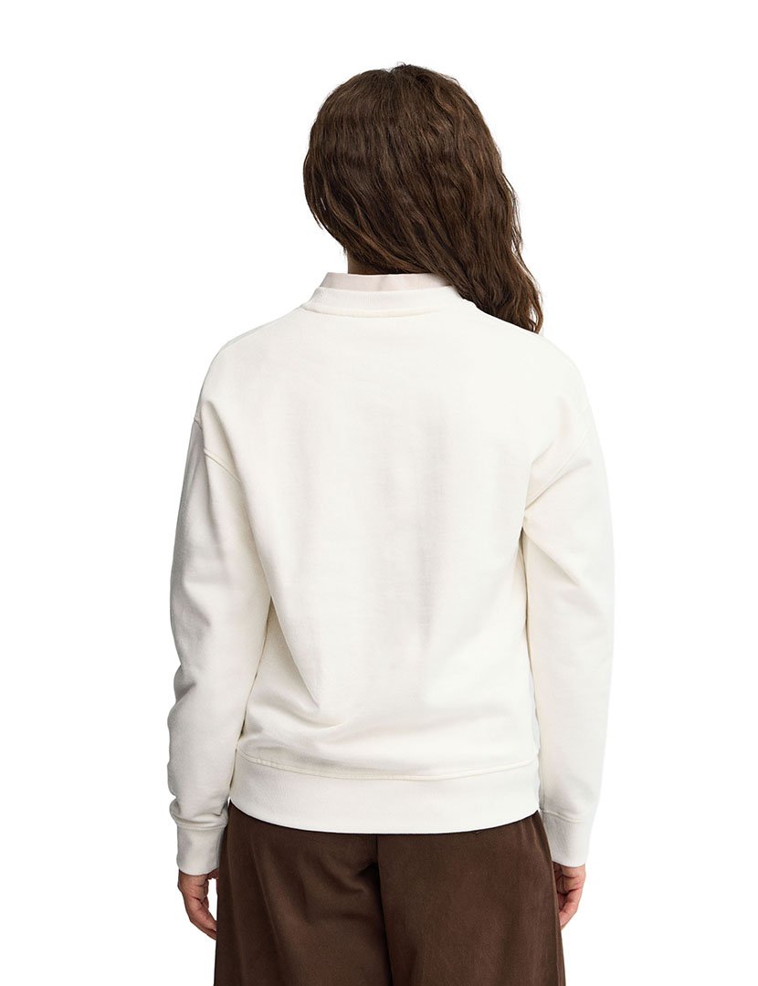 Sweatshirt boxy fit Bege