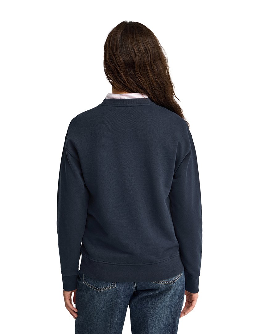 Sweatshirt boxy fit Azul Marinho