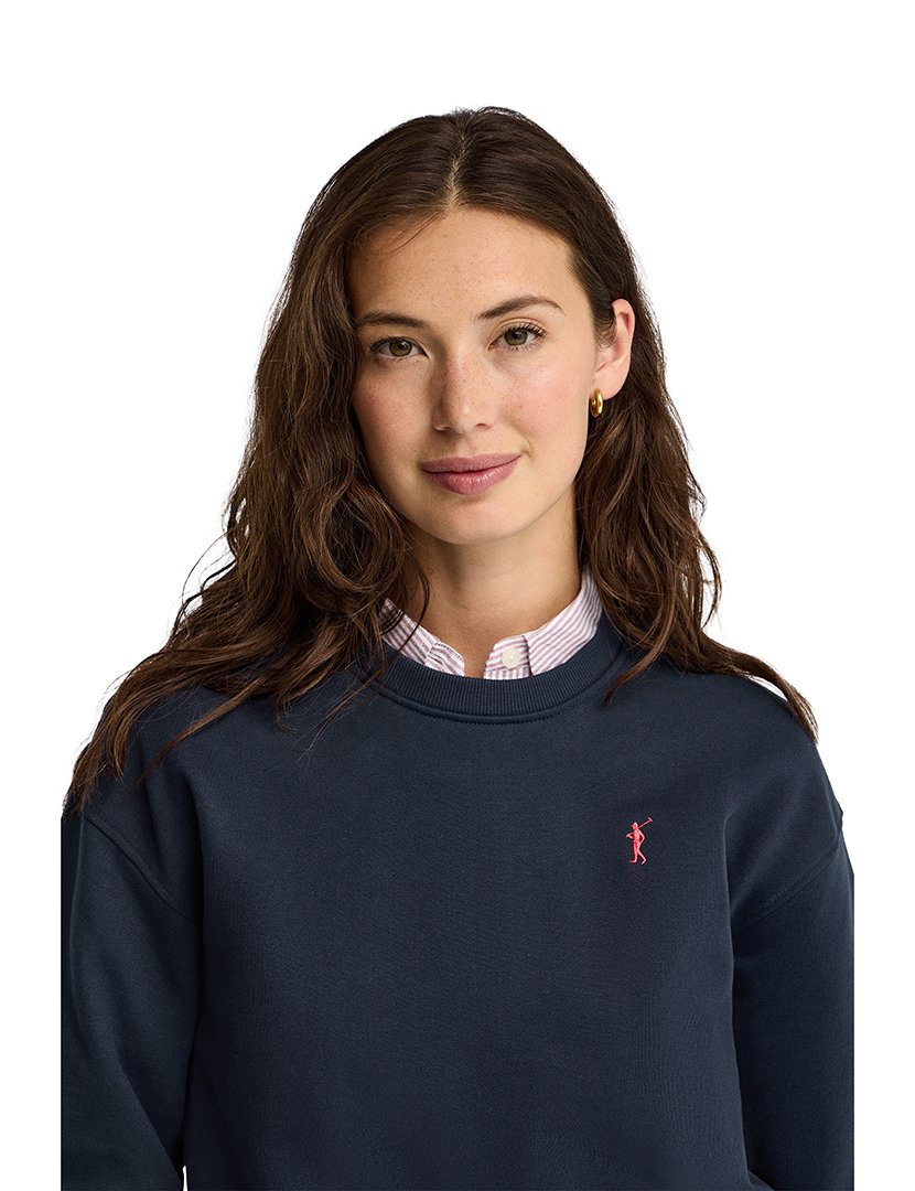 Sweatshirt boxy fit Azul Marinho