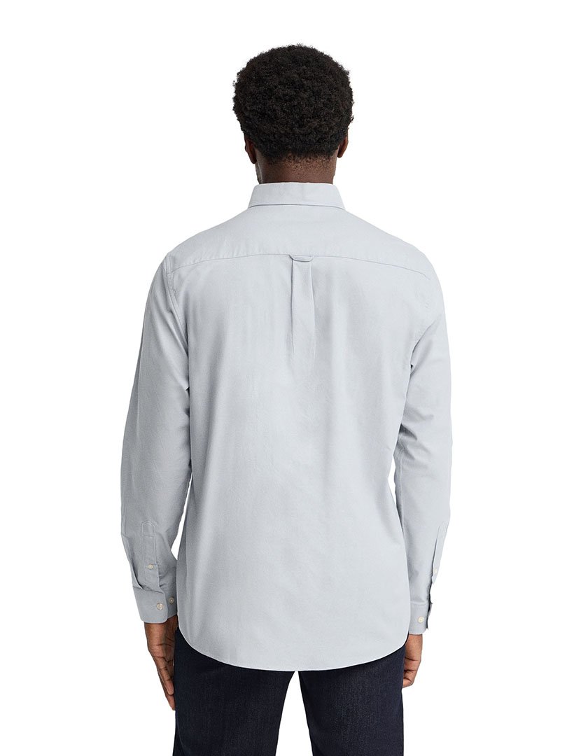 Camisa de manga comprida Oxford Azul Claro