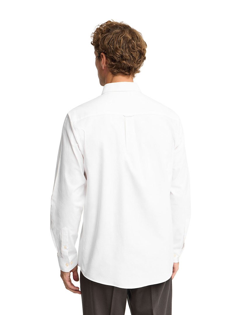 Camisa de manga comprida Oxford Branco