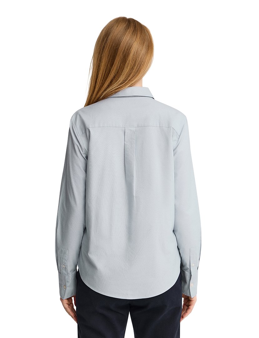 Camisa de manga comprida Oxford Azul Claro
