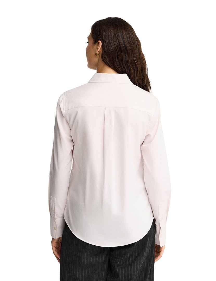Camisa de manga comprida Oxford Rosa claro