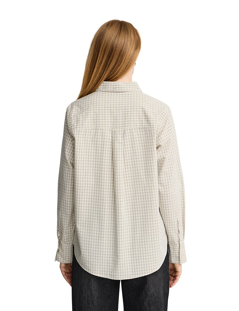 Camisa de manga comprida relaxed fit Branco