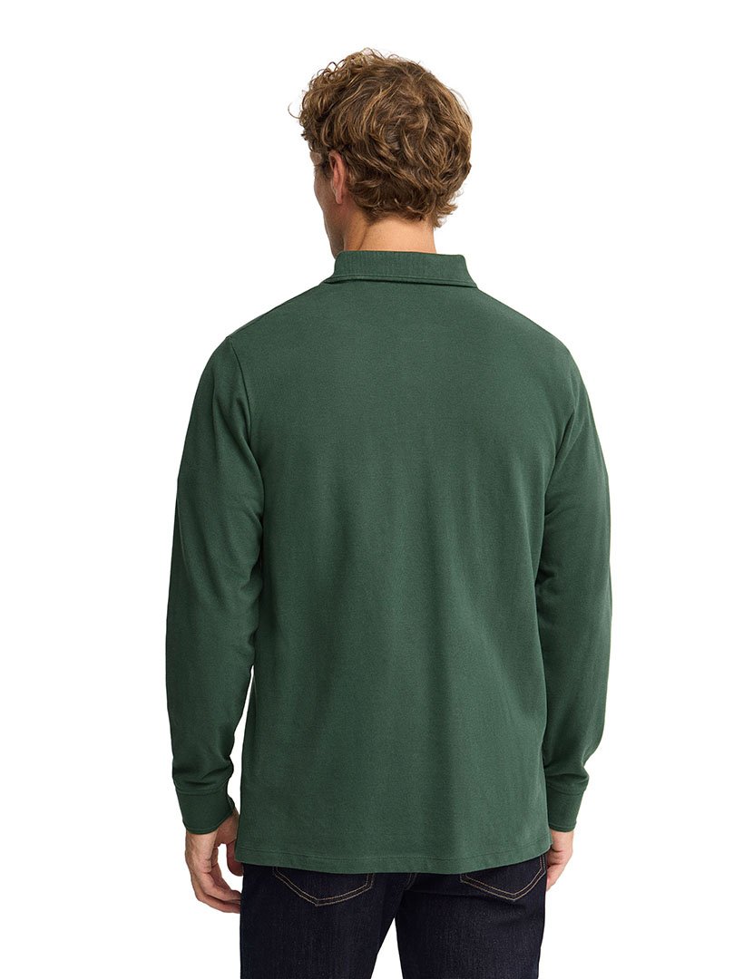 Pólo de manga comprida regular fit Verde