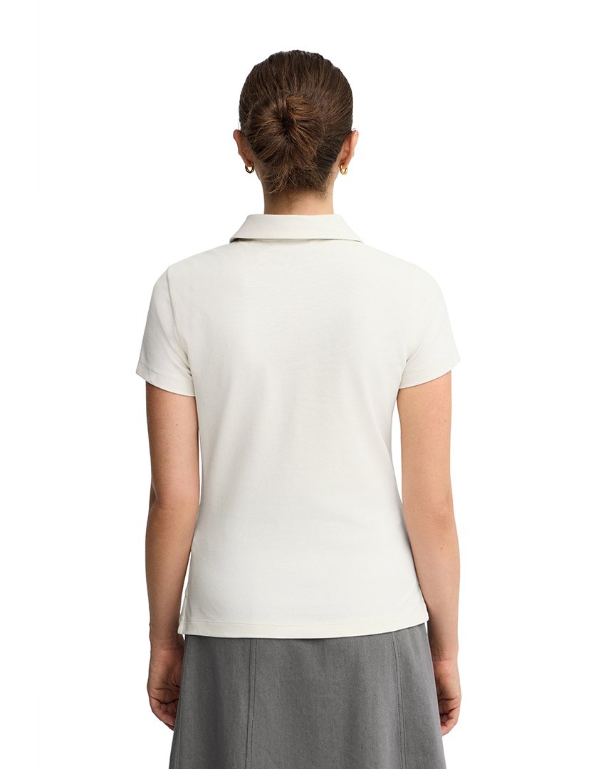 Pólo slim fit Bege