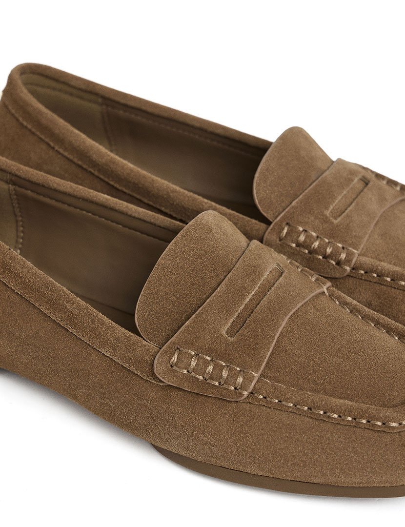 Mocassins Anto de camurça Castanho