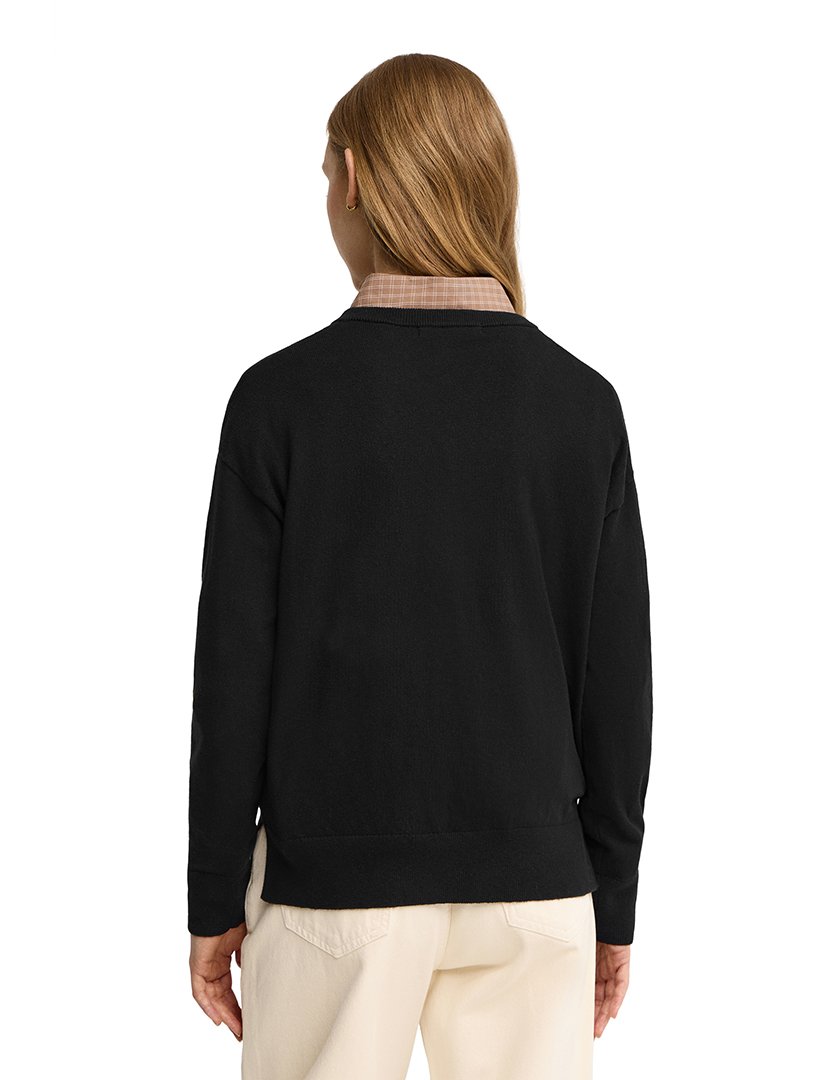 Camisola de lã GG12 Preto