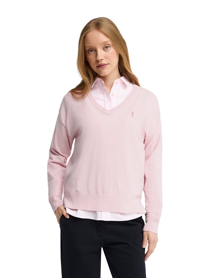 Camisola de lã GG12 Rosa