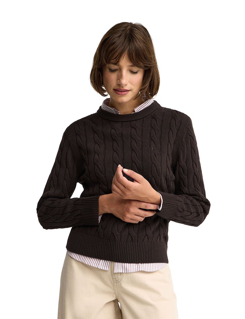 Camisola de malha GG9 Castano Escuro