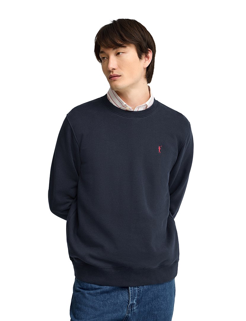 Sweatshirt relaxed fit Azul Marinho