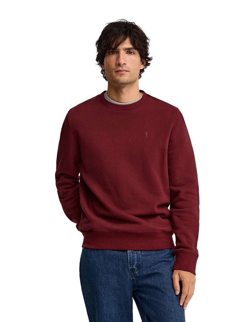 Sweatshirt relaxed fit Bordô