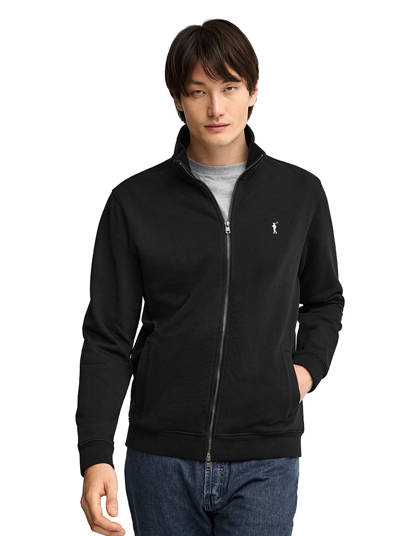 Cardigan com fecho Preto