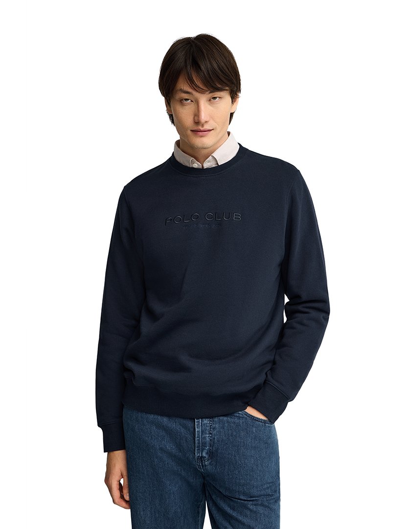 Sweatshirt Est Minimal Azul Marinho
