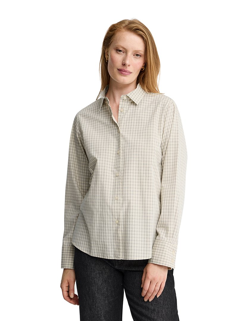 Camisa de manga comprida relaxed fit Branco