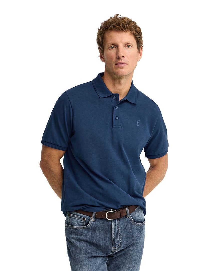 Pólo regular fit Azul Indigo