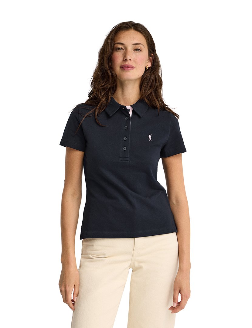 Pólo slim fit Azul Marinho