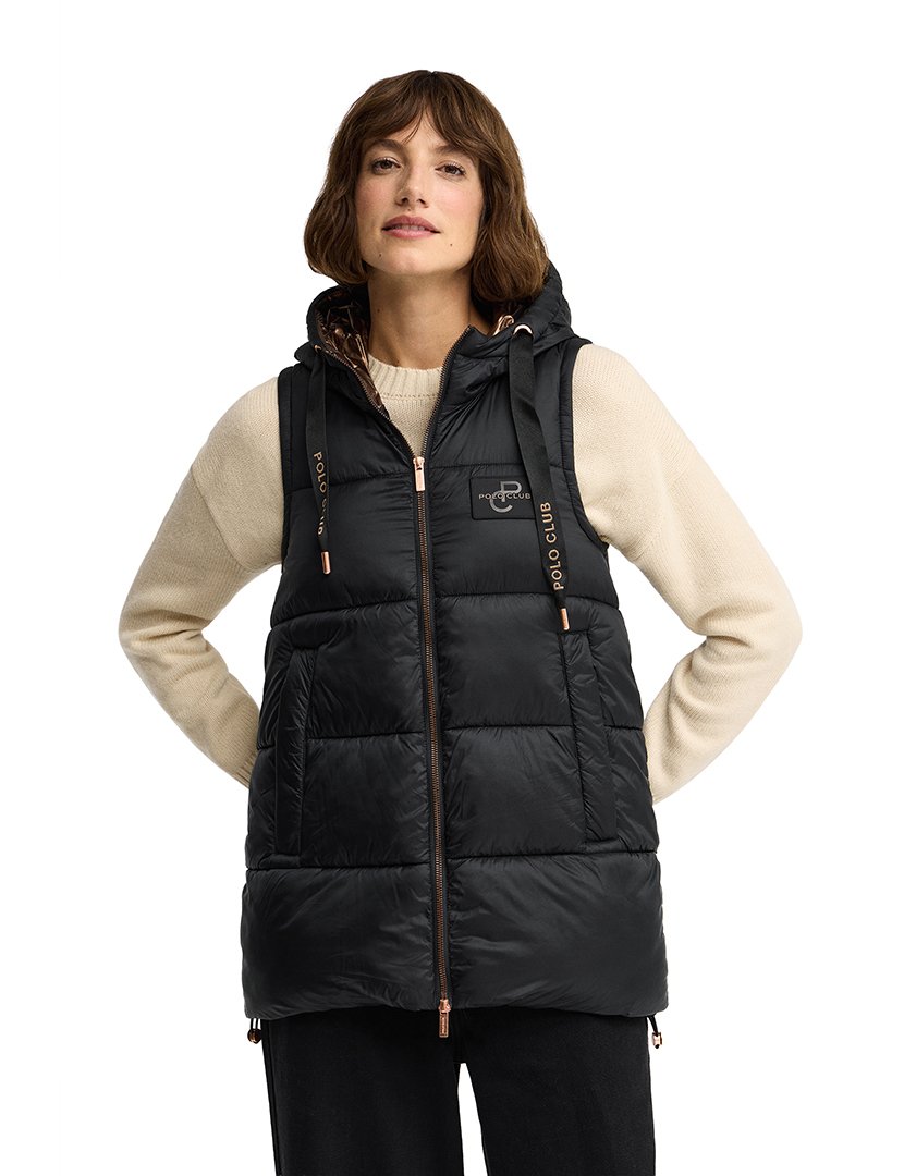 Colete acolchoado Beli Preto