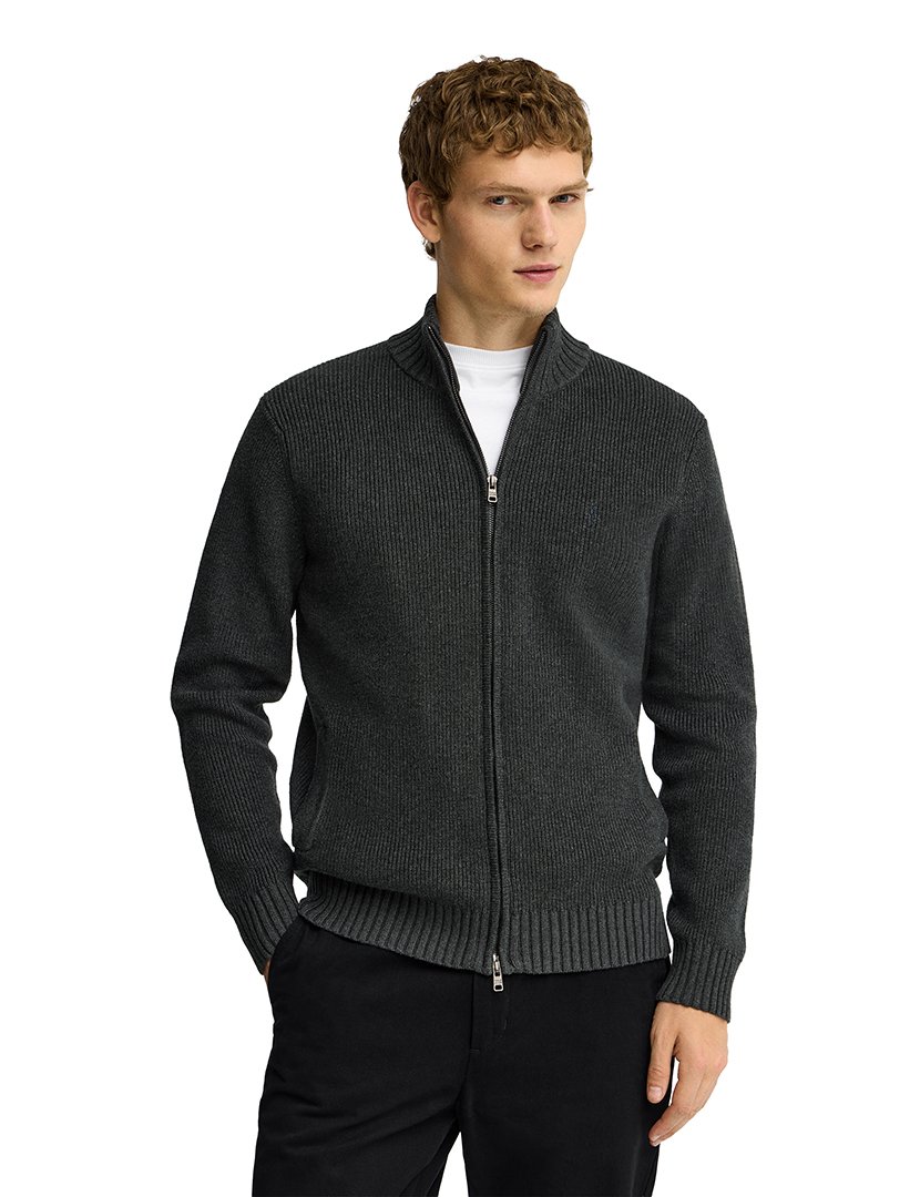 Cardigan de lã GG9 Cinzento