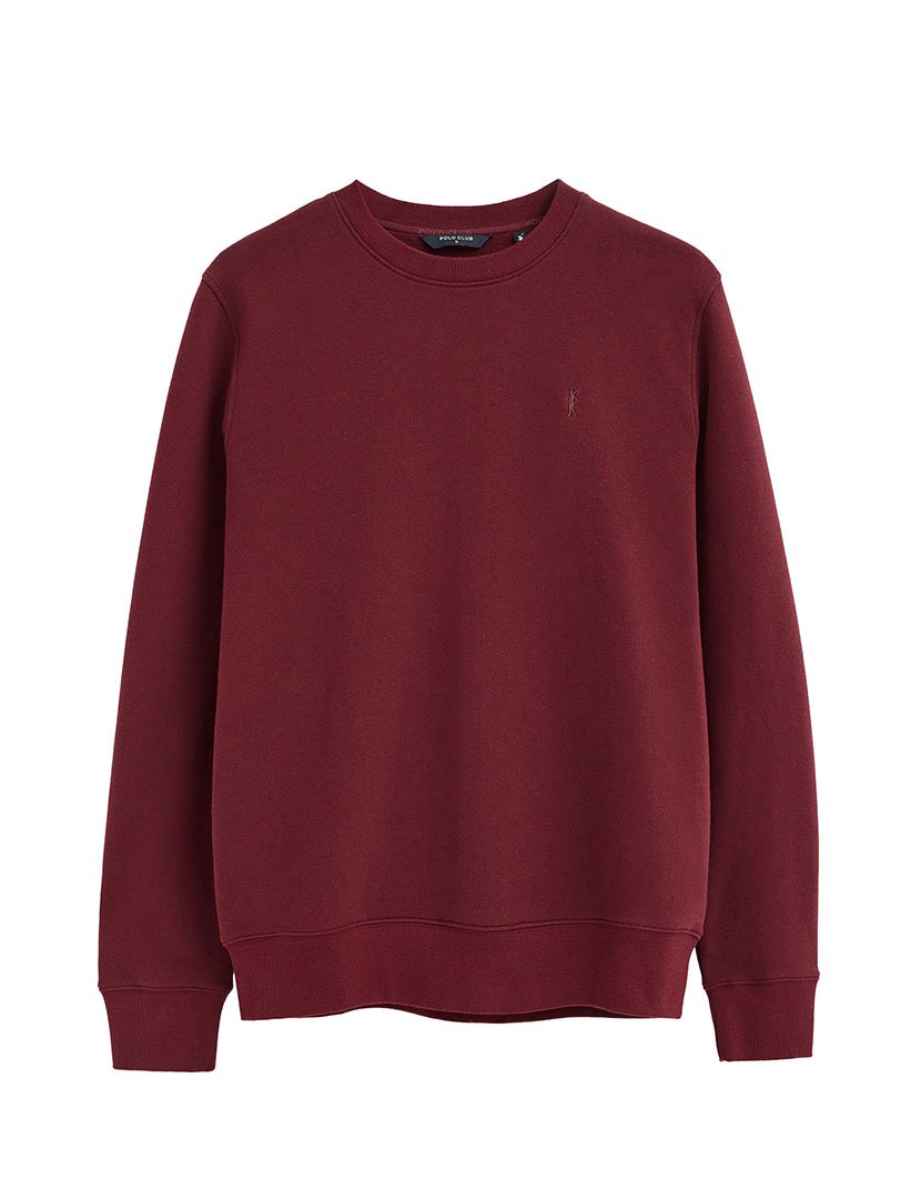 Sweatshirt relaxed fit Bordô