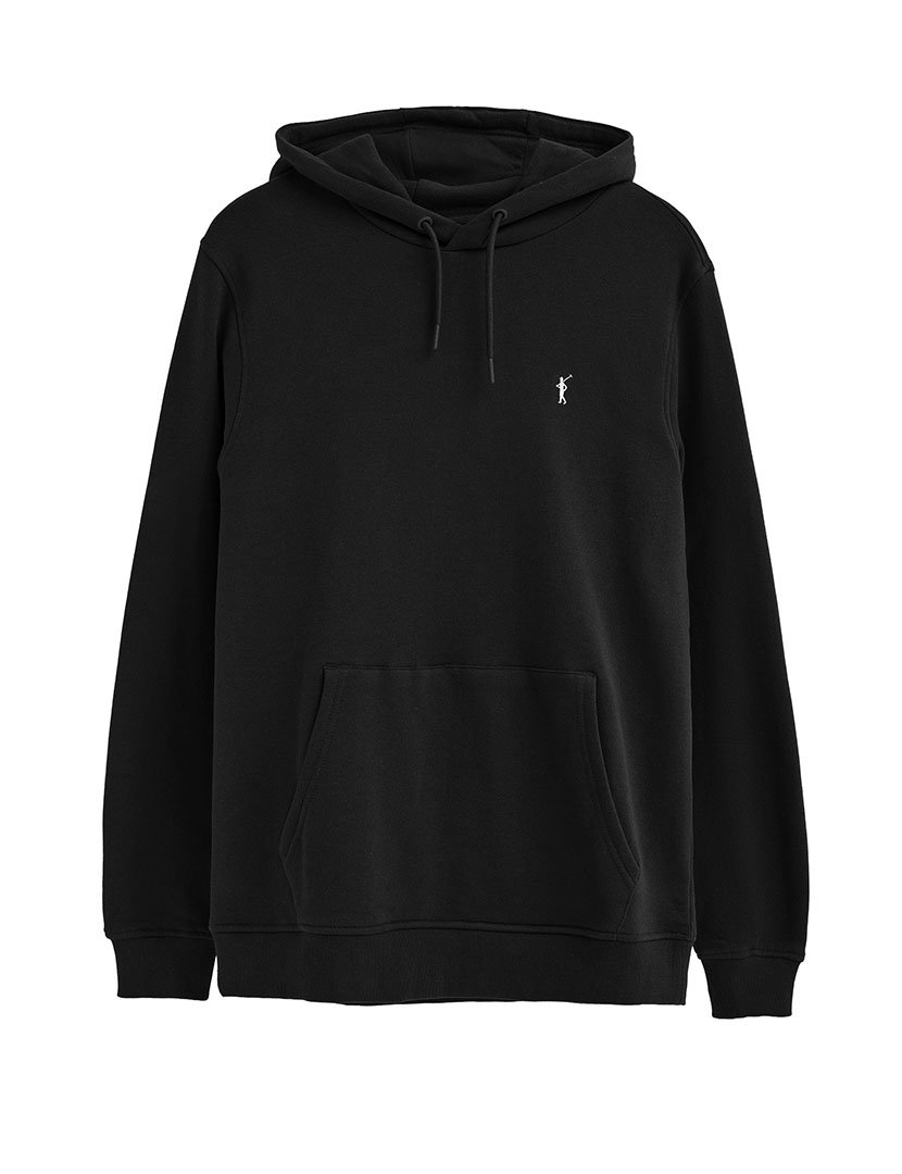 Sweatshirt com capuz slim fit Preto