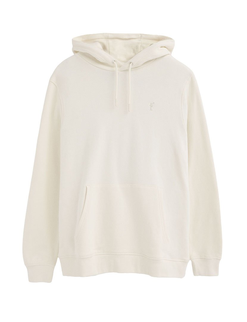 Sweatshirt com capuz slim fit Bege