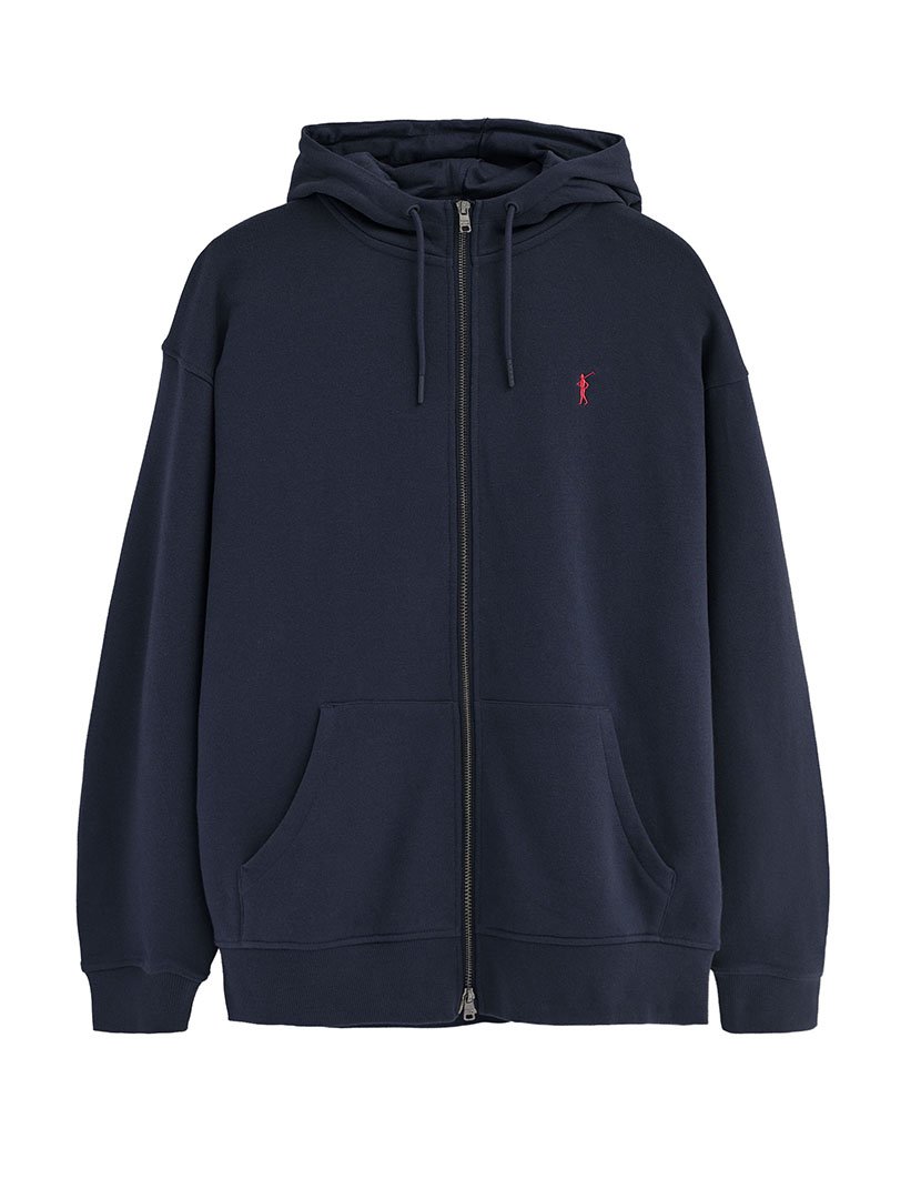 Sweatshirt com fecho Azul Marinho
