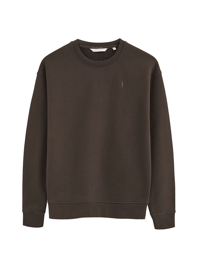 Sweatshirt boxy fit Castano Escuro