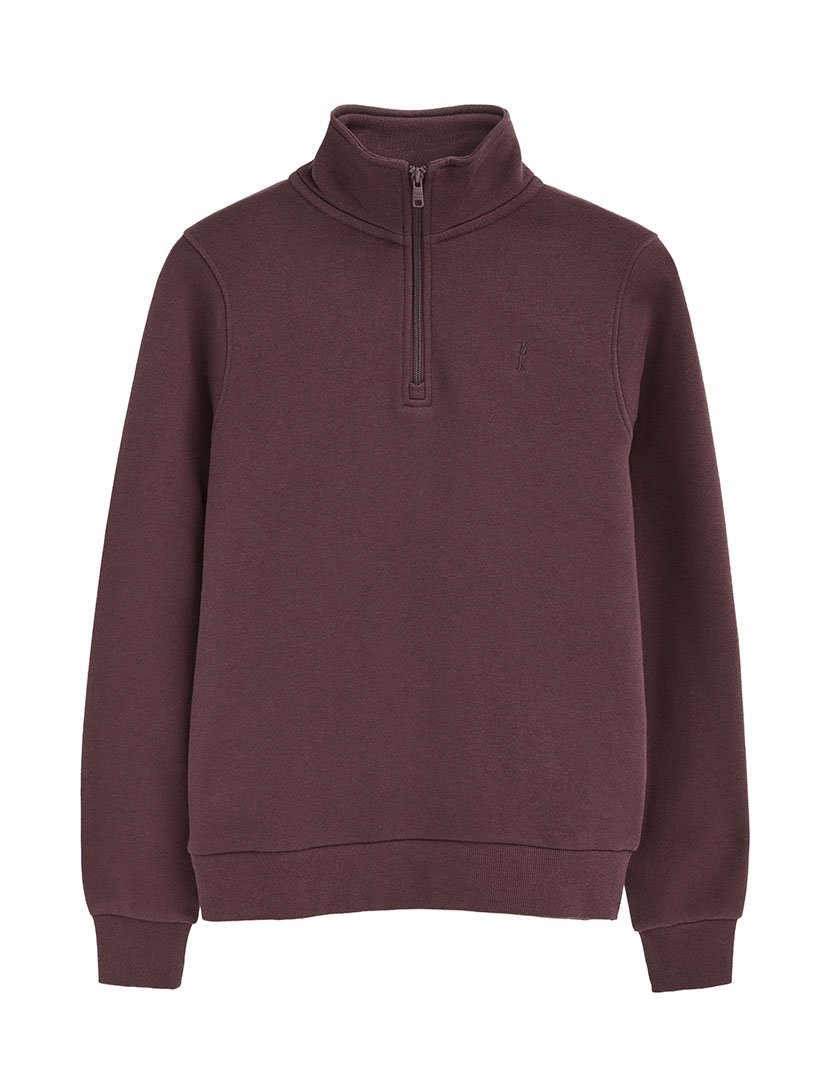 Sweatshirt com meio fecho Seldon Ameixa