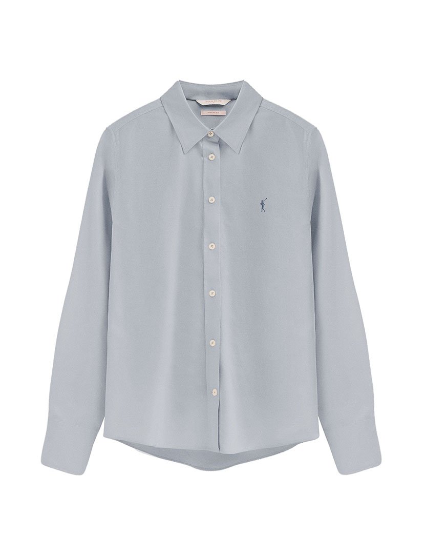 Camisa de manga comprida Oxford Azul Claro
