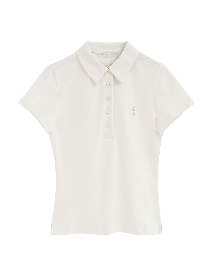 Pólo slim fit Bege