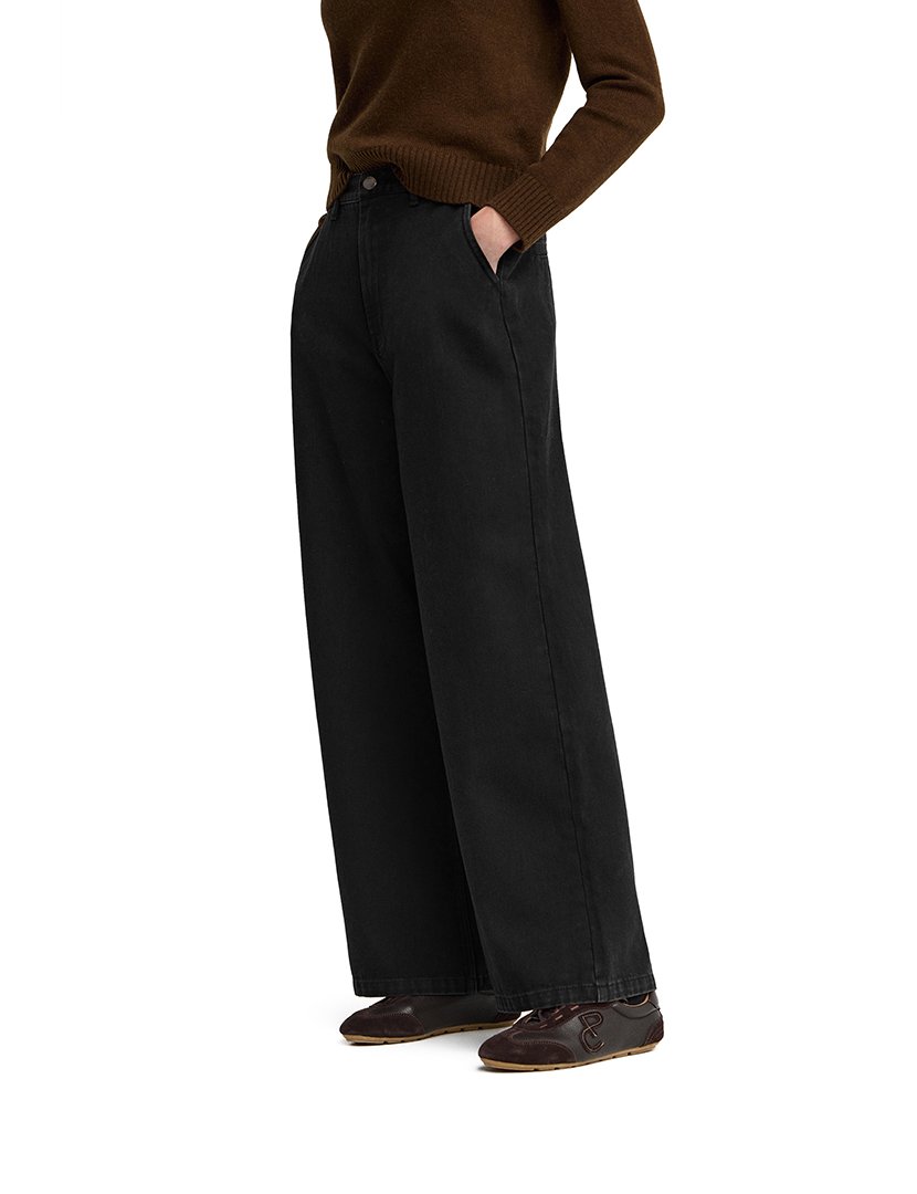 Calças de ganga Wide Leg Preto