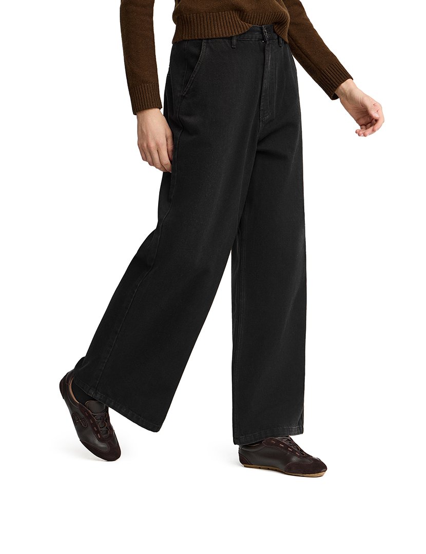 Calças de ganga Wide Leg Preto