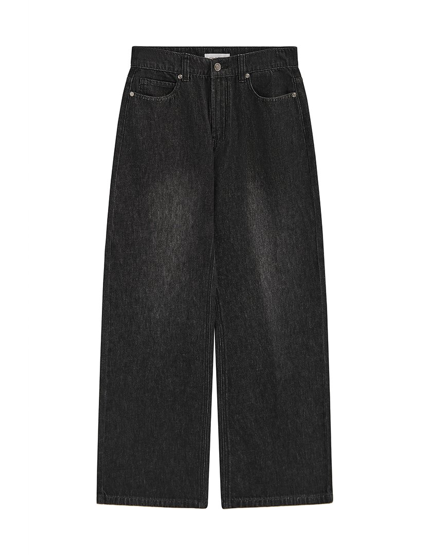 Calças de ganga Wide Leg Cinzento Escuro