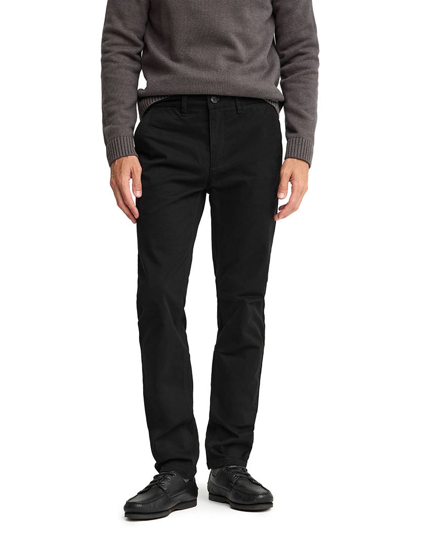 Calças Chino slim fit Preto