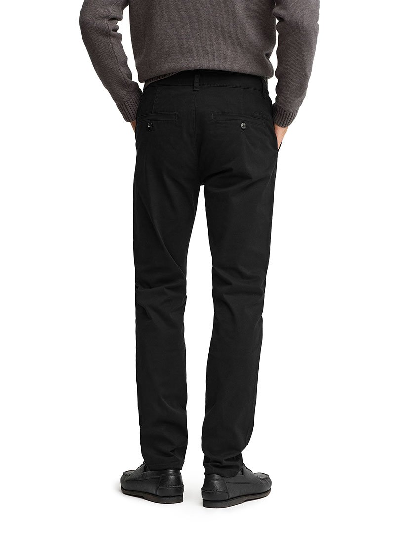 Calças Chino slim fit Preto