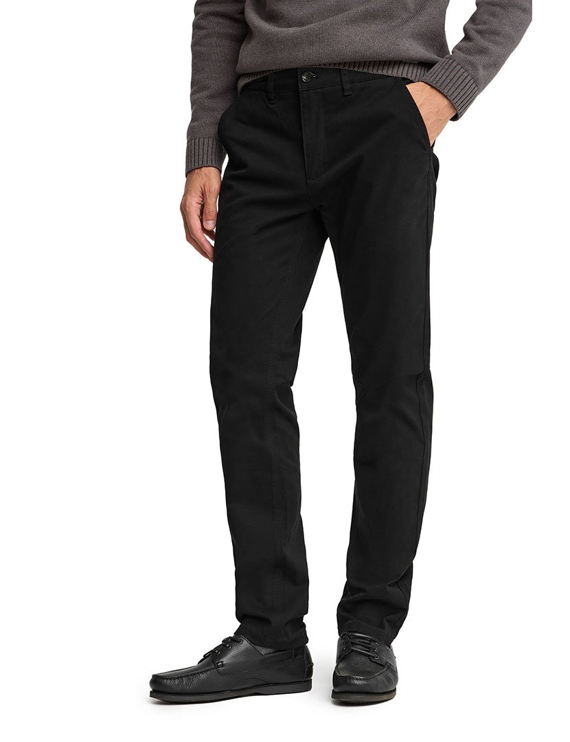 Calças Chino slim fit Preto