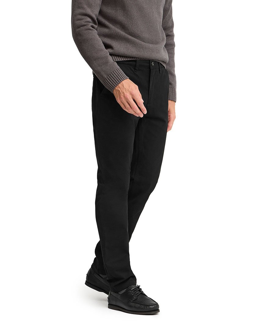 Calças Chino slim fit Preto