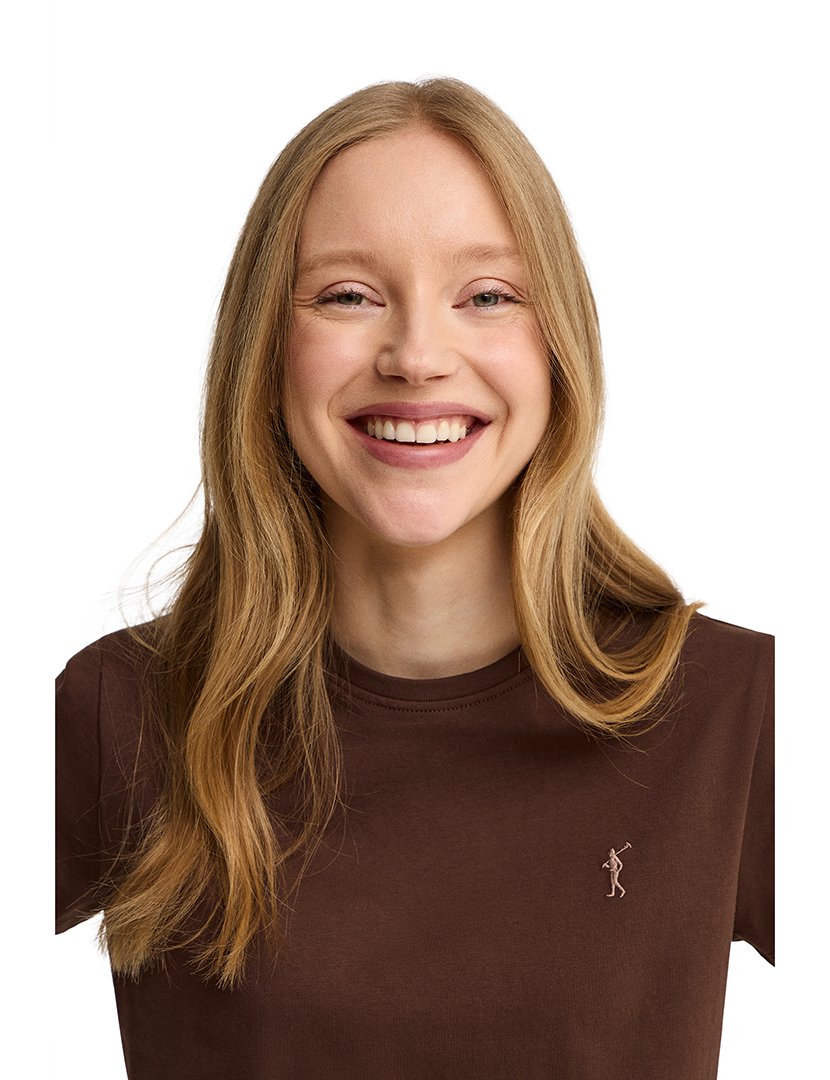 T-Shirt regular fit Castanho