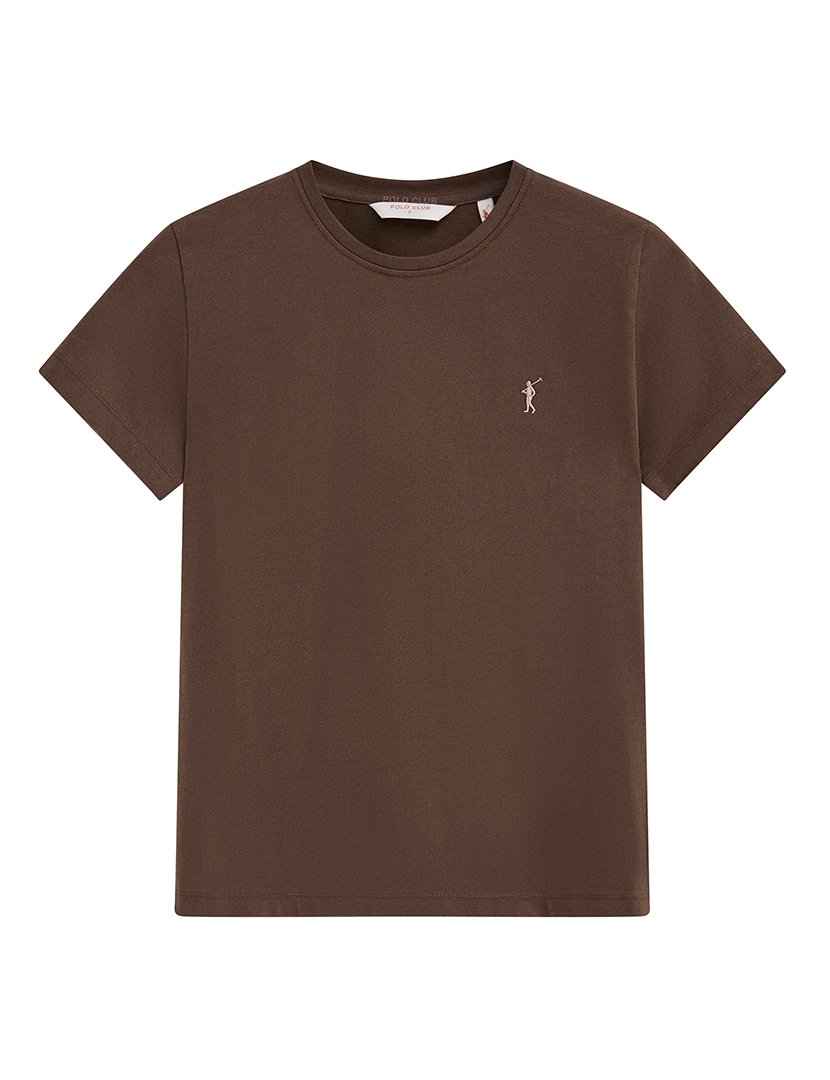 T-Shirt regular fit Castanho